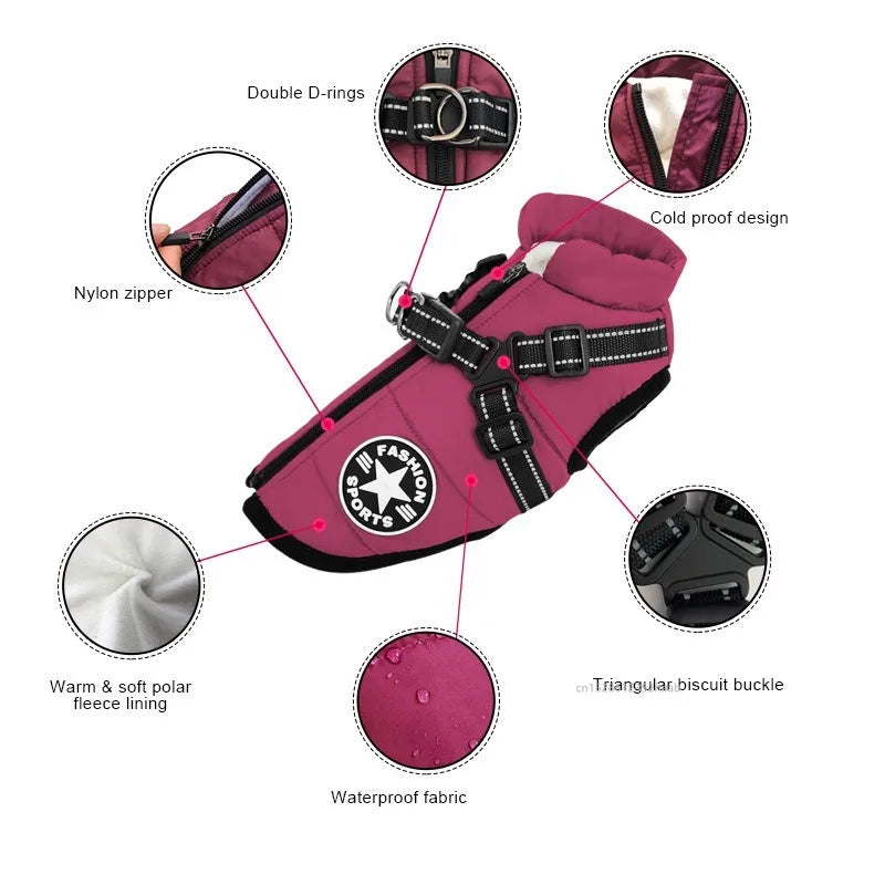 Warm Waterproof Dog Jacket