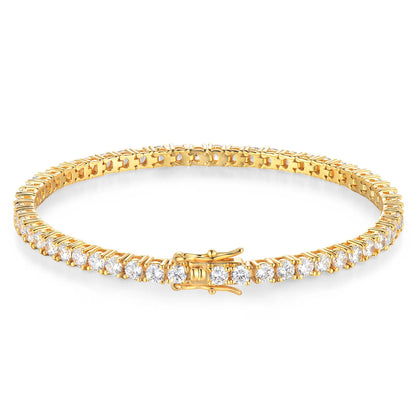 Sterling Silver Moissanite Tennis Bracelet
