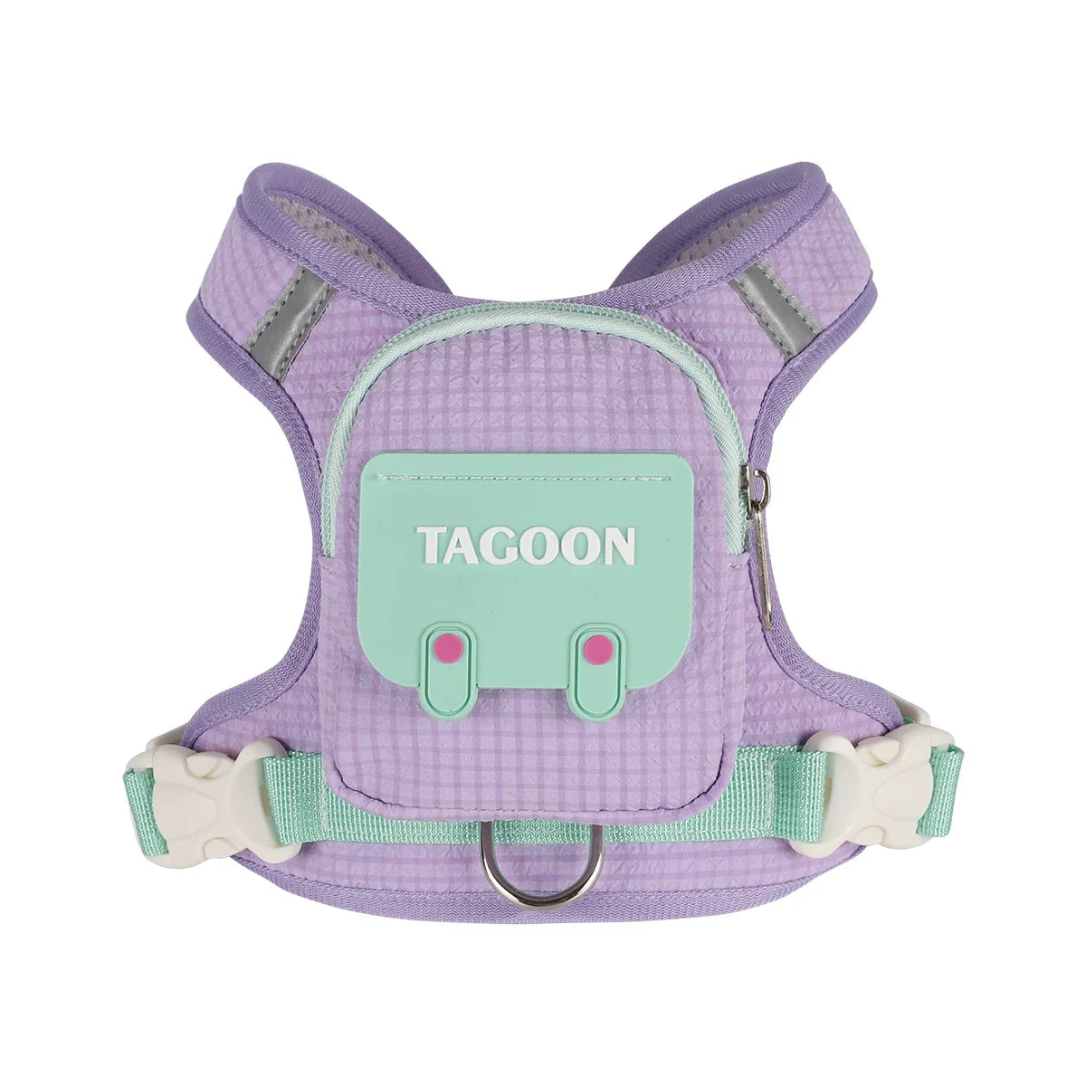 Plaid Dog Backpack Harness