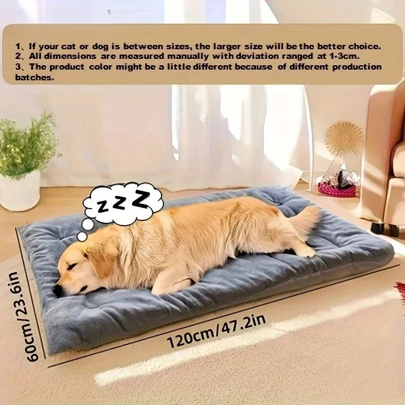 Large Plush Dog Bed
