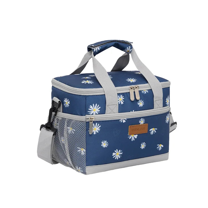 Double Compartment Insulated Lunch Bag
