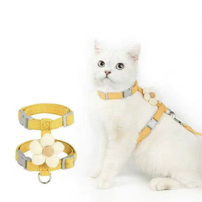 Adjustable Cat & Dog Harness Set