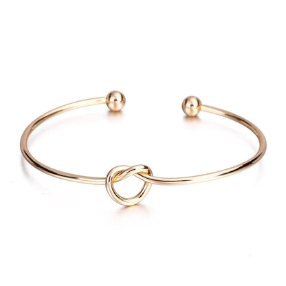 Gold Knot Cuff Bracelet