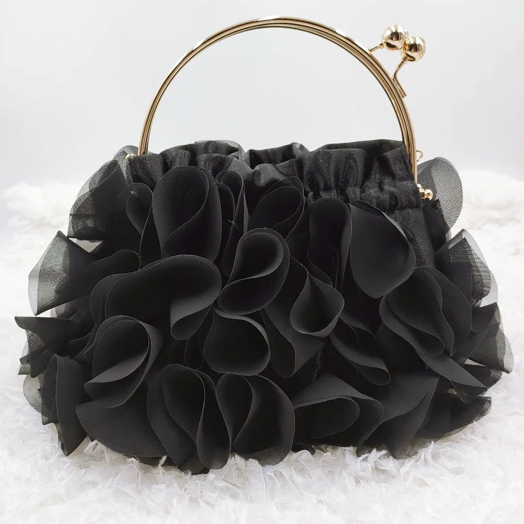 Ruffle Clutch Handbag