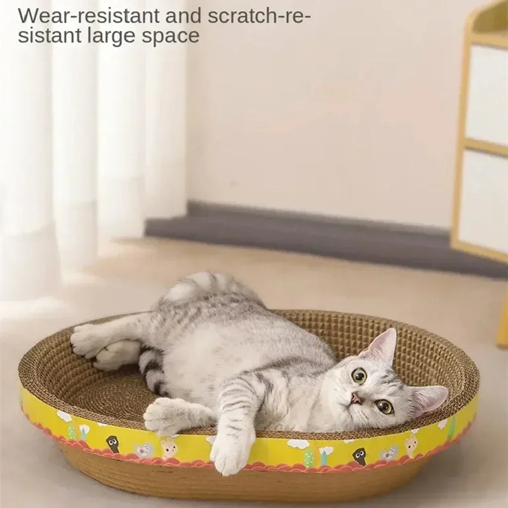Oval Corrugated Cat Scratcher