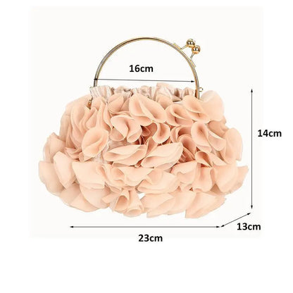 Ruffle Clutch Handbag