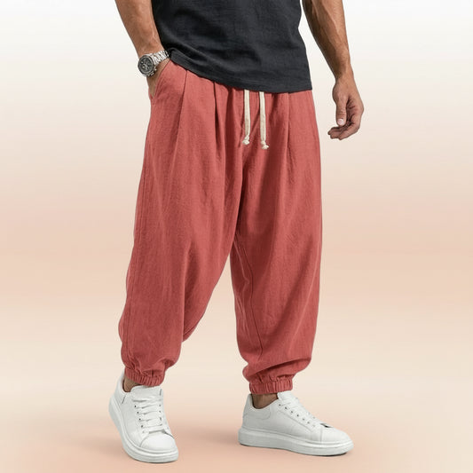 Linen Drawstring Pants