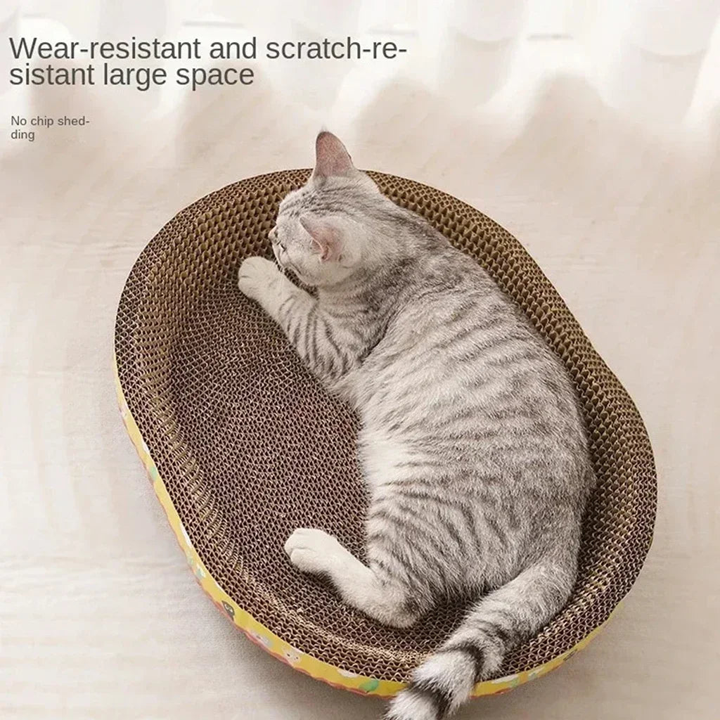 Oval Corrugated Cat Scratcher