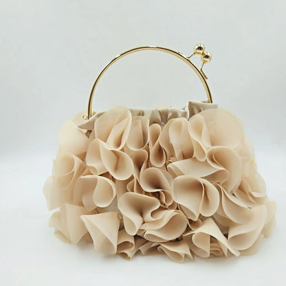 Ruffle Clutch Handbag