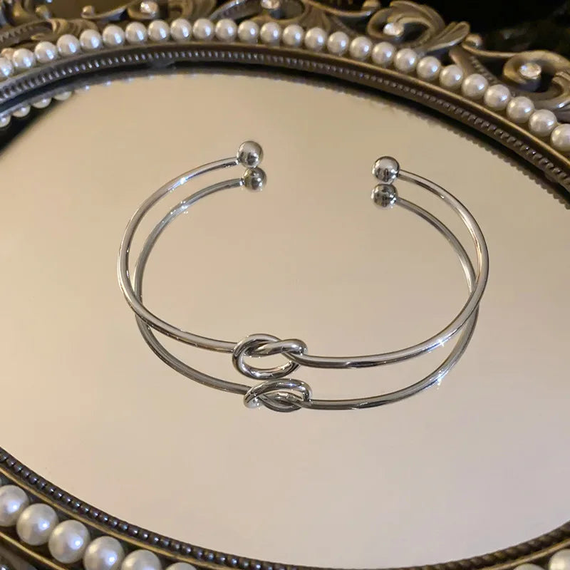 Gold Knot Cuff Bracelet