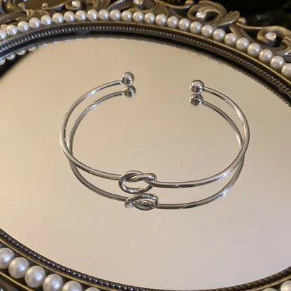 Gold Knot Cuff Bracelet