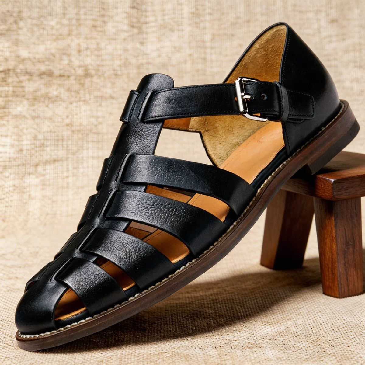 Toe Leather Fisherman Sandals