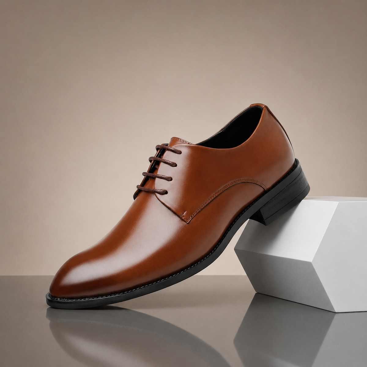 Leather Lace-Up Dress Shoes
