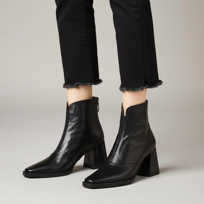 Gabrielle Gloss Ankle Boots