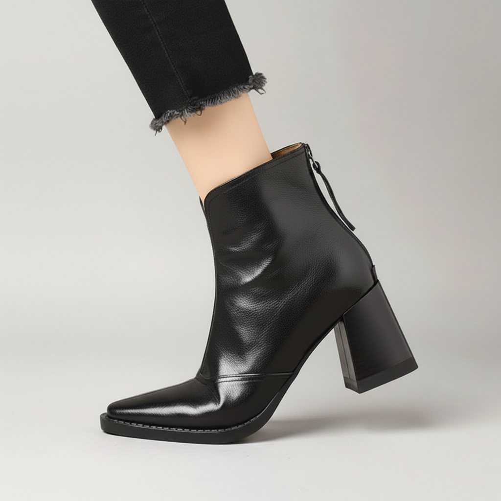 Gabrielle Gloss Ankle Boots