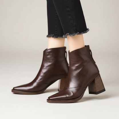 Gabrielle Gloss Ankle Boots
