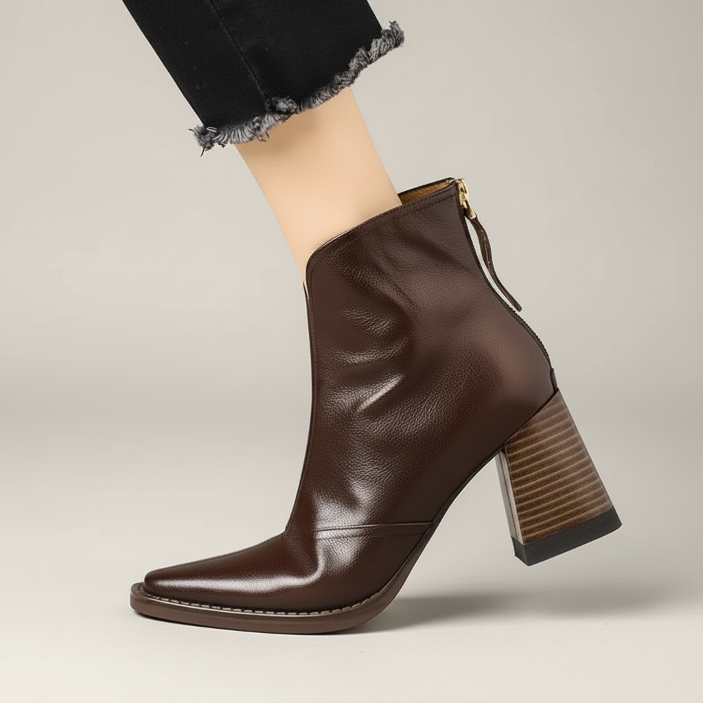 Gabrielle Gloss Ankle Boots