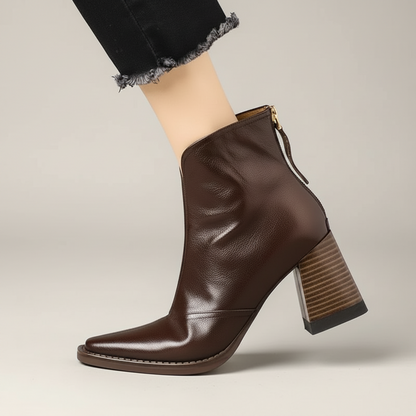 Gabrielle Gloss Ankle Boots